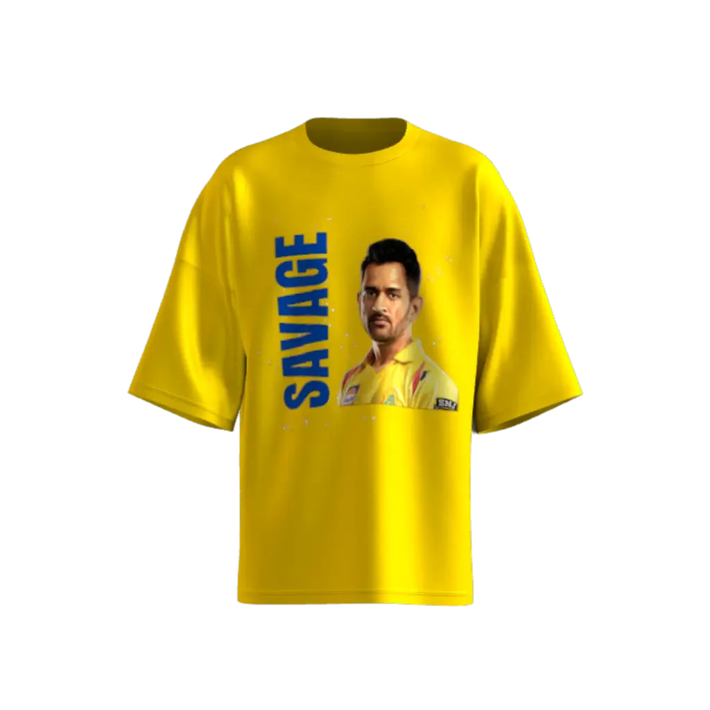 SAVAGE DHONI CSK T-SHIRT 